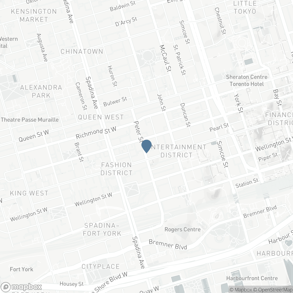 1203 - 87 PETER STREET, Toronto, Ontario M5V 0P1